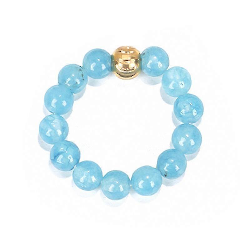 Bohemian Beaded Ring Stone Elastic Rope Ring Vintage Handmade Elastic Ring