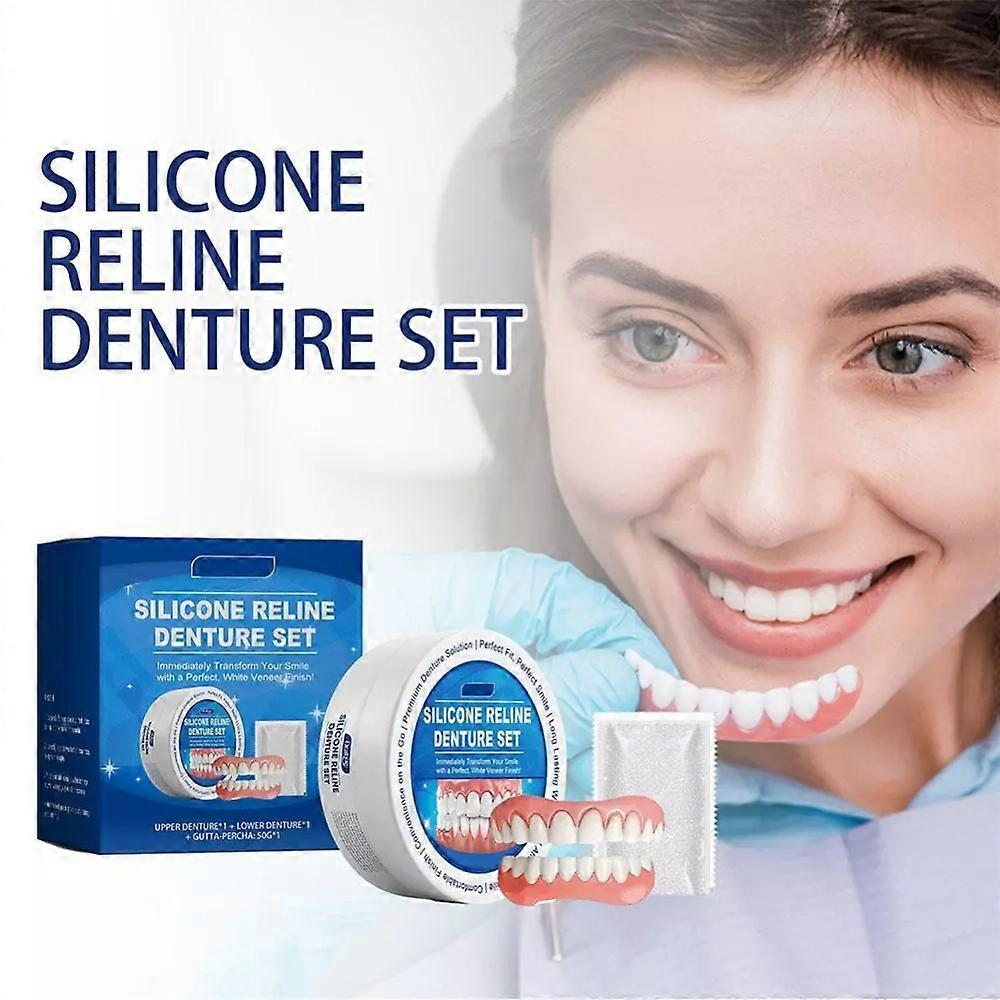 Silicone Reline Denture Set,Denture Silicone Reline Kit,Soft Denture Reline Kit