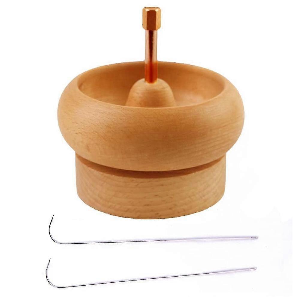 Diy Making Bead Spinner Holder Gem Workshop Wooden Crafting Project Stringing With Big Eye Needle G