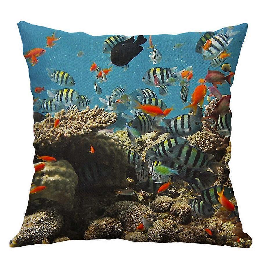 海の風景枕カバーコットンリネンクッションカバーソファ家の装飾デザイン529jpjcjh