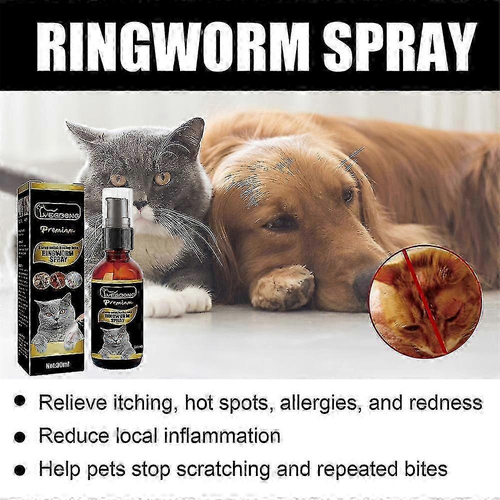 Itch Relief Spray For Cats Dogs, Cat Ringworm Spray, Protects Heals ...