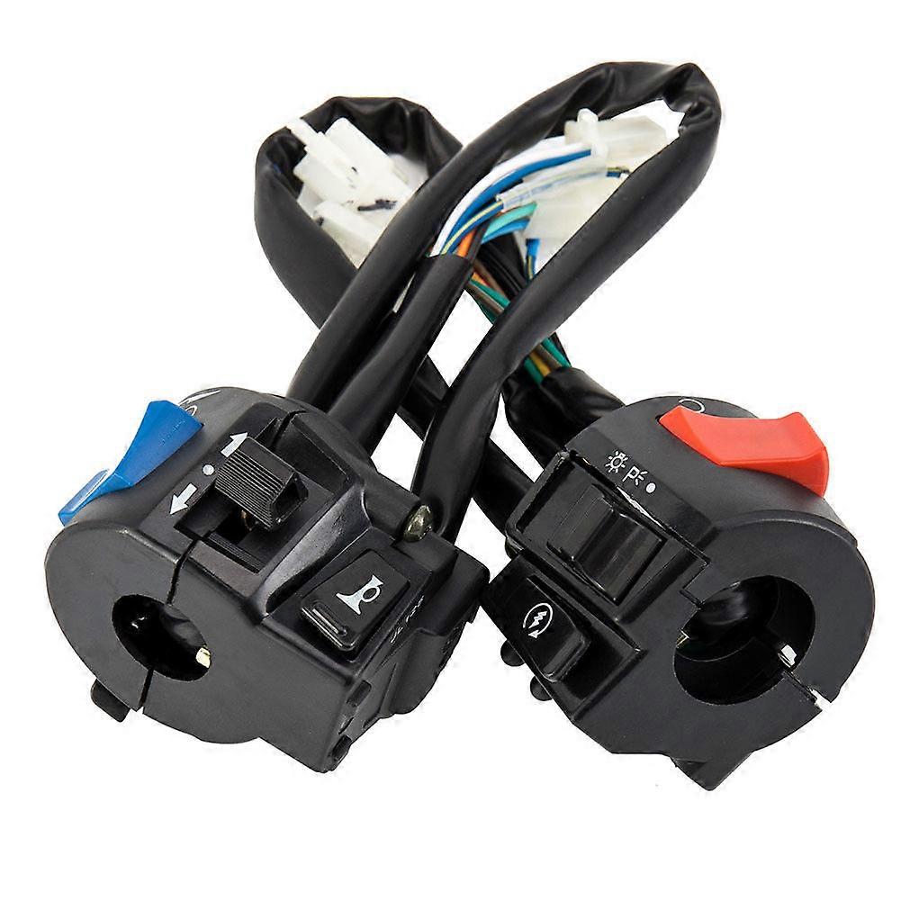1 Pair Button Waterproof On Off Light Indicator Multifunctional Electric Simple Scooter Power Universal Motorcycle Handle Switch