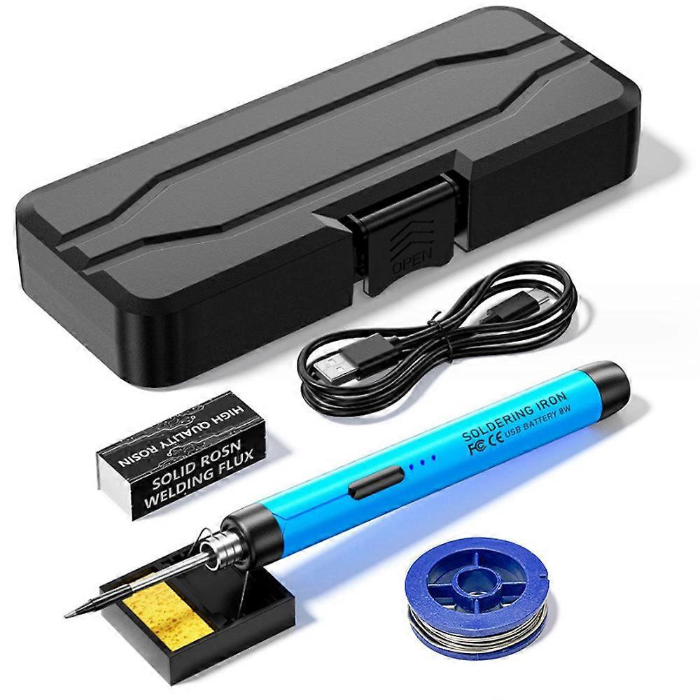 USB Portable Intelligent Electric Soldering Iron Multifunctional Soldering Welding Pen with 300-450 Temperature Adjustment Function for Soldering Repa