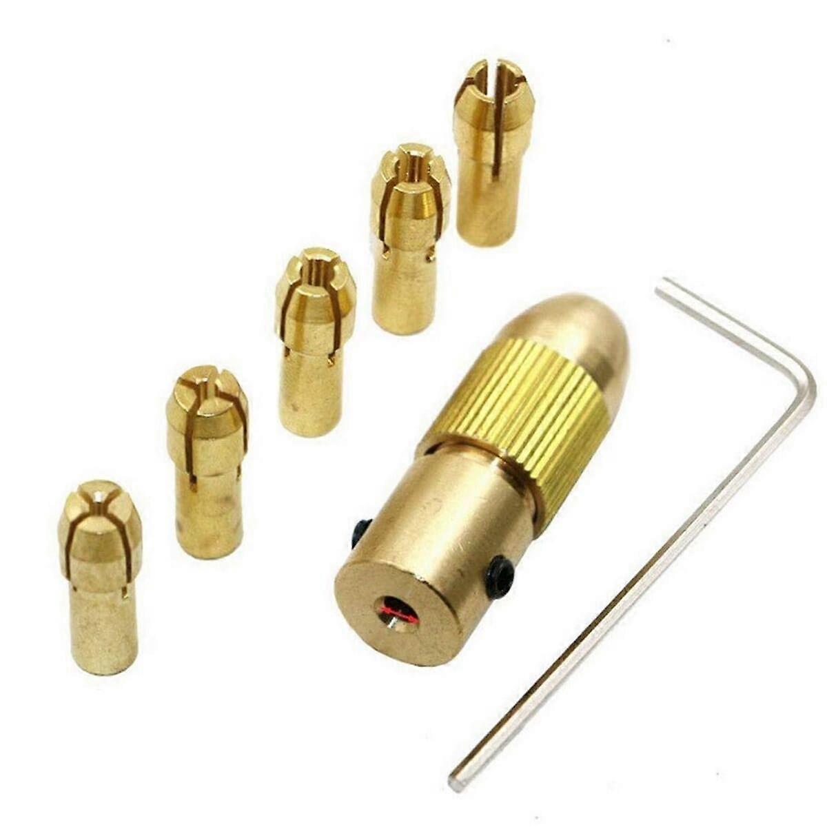 Mini Electric Drill Self-Tightening Drill Chuck Small Electric Drill Bit Broze
