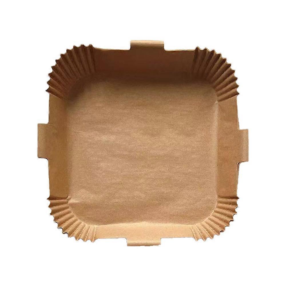 100PCS Air Fryer Baking Mat Paper with Handle Lightweight Disposable AirFryer Paper for Cake Pan Air Fryer Accessories
