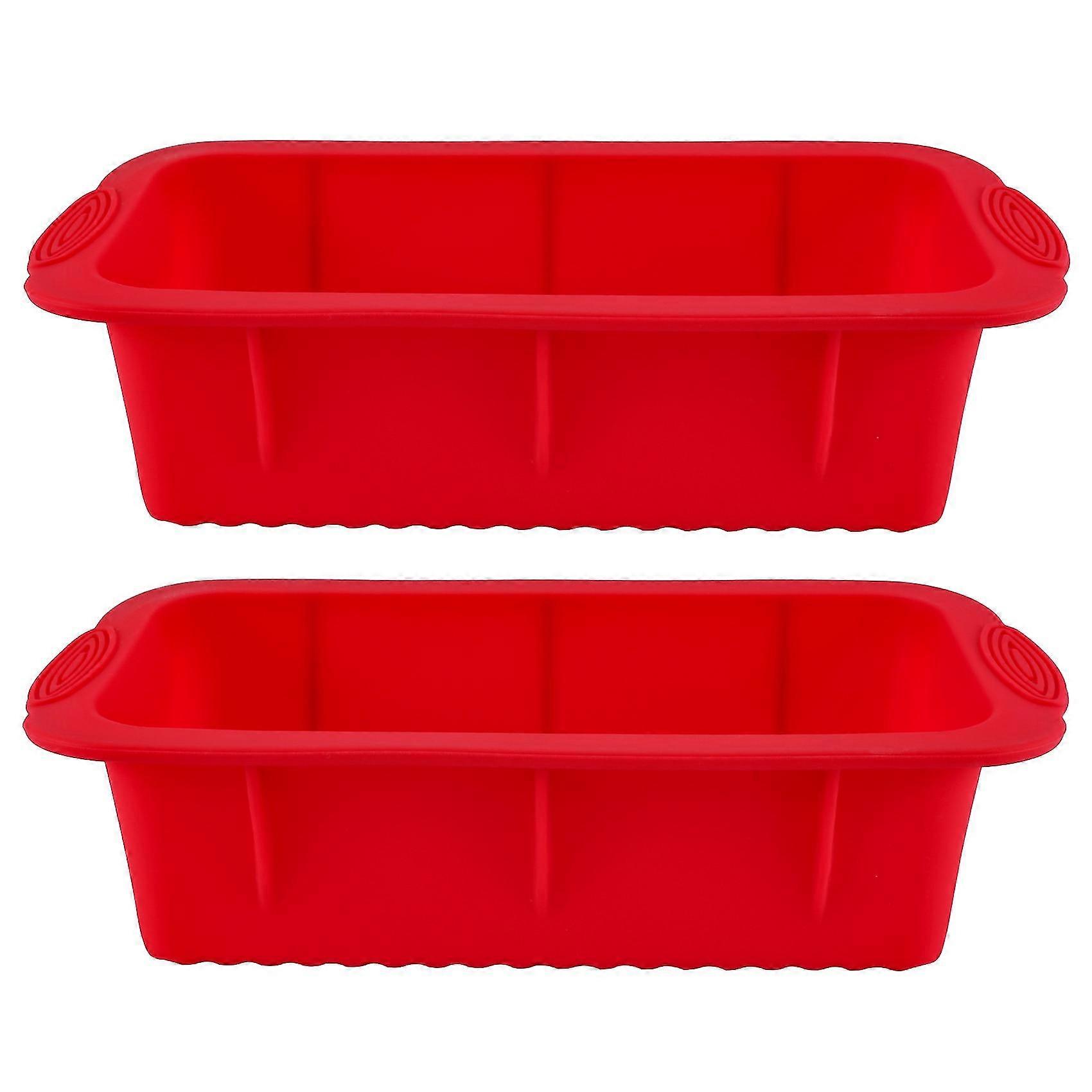 Silicone Loaf Tins Set of 2,Bread Tins compatible withBaking,Non Stick Baking Tray,Silicone Bread Tin Set,Bake