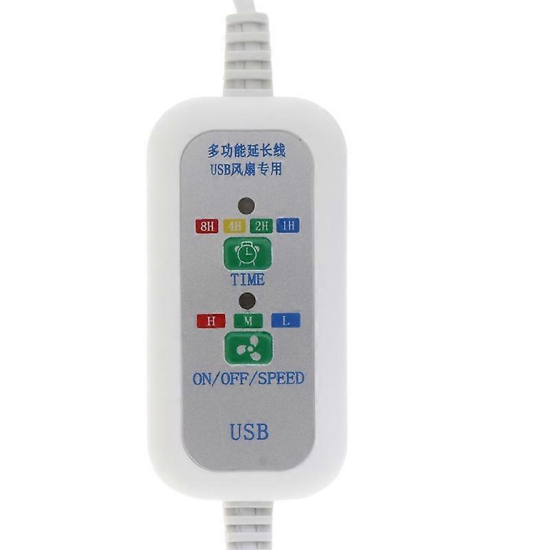 Universal 15m USB Power Cable with Adjustable 3 Speed 1-8 Hour Timing Function