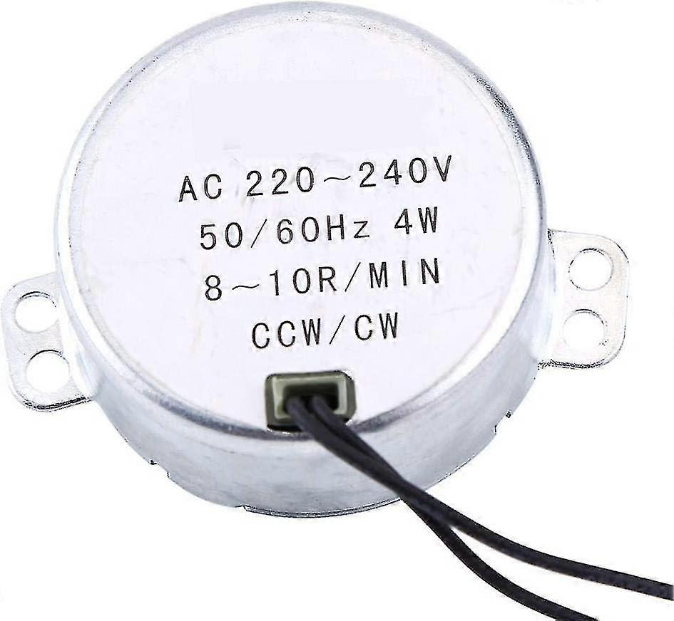 Electric Microwave Synchronous Motor Fit Table Motor Replacement Turntable Round Synchron Motor 4w Cw/ccw 220-240v(8-10rpm)