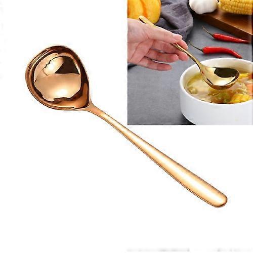 3 PCS Stainless Steel Sauce Spoon Creative Big Head Long Handle Spoon