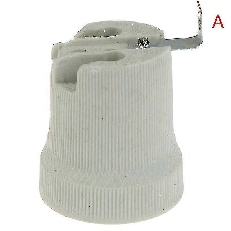 E27 Ceramic Screw Base High Temperature Resist Socket Light Bulb Holder Adapter