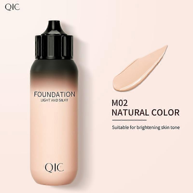 Light Silky Liquid Foundation Makeup Isolation Moisturizing Cover Dark Circle Concealer