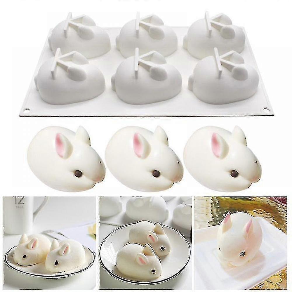 3D Cake Decorating Silicone Molds Rabbit Shape Dessert Mold