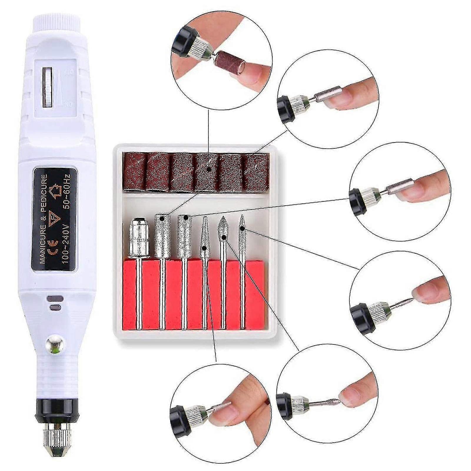 Toe Nail Grinder For Thick Toenails Set Manicure And Pedicure ...