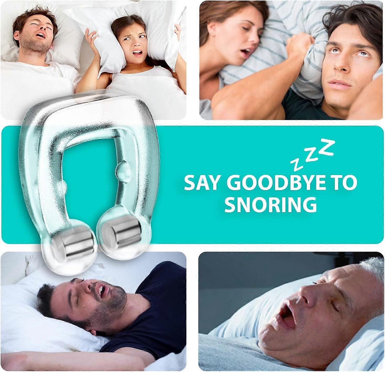 Anti Snoring Devices - Silicone Magnetic Anti Snoring Nose Clip, Snoring Solution - Comfortable Nasal to Relieve Snore(4 PCS)