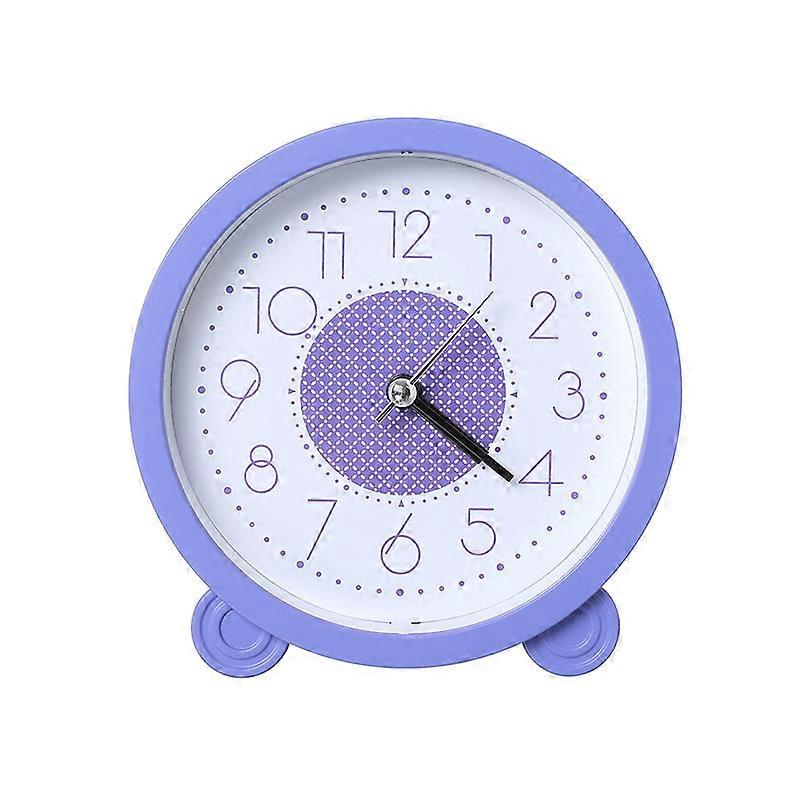 1pc Round Alarm Clock,Cute Mini Bedside Alarm Clock-for Bedroom,L