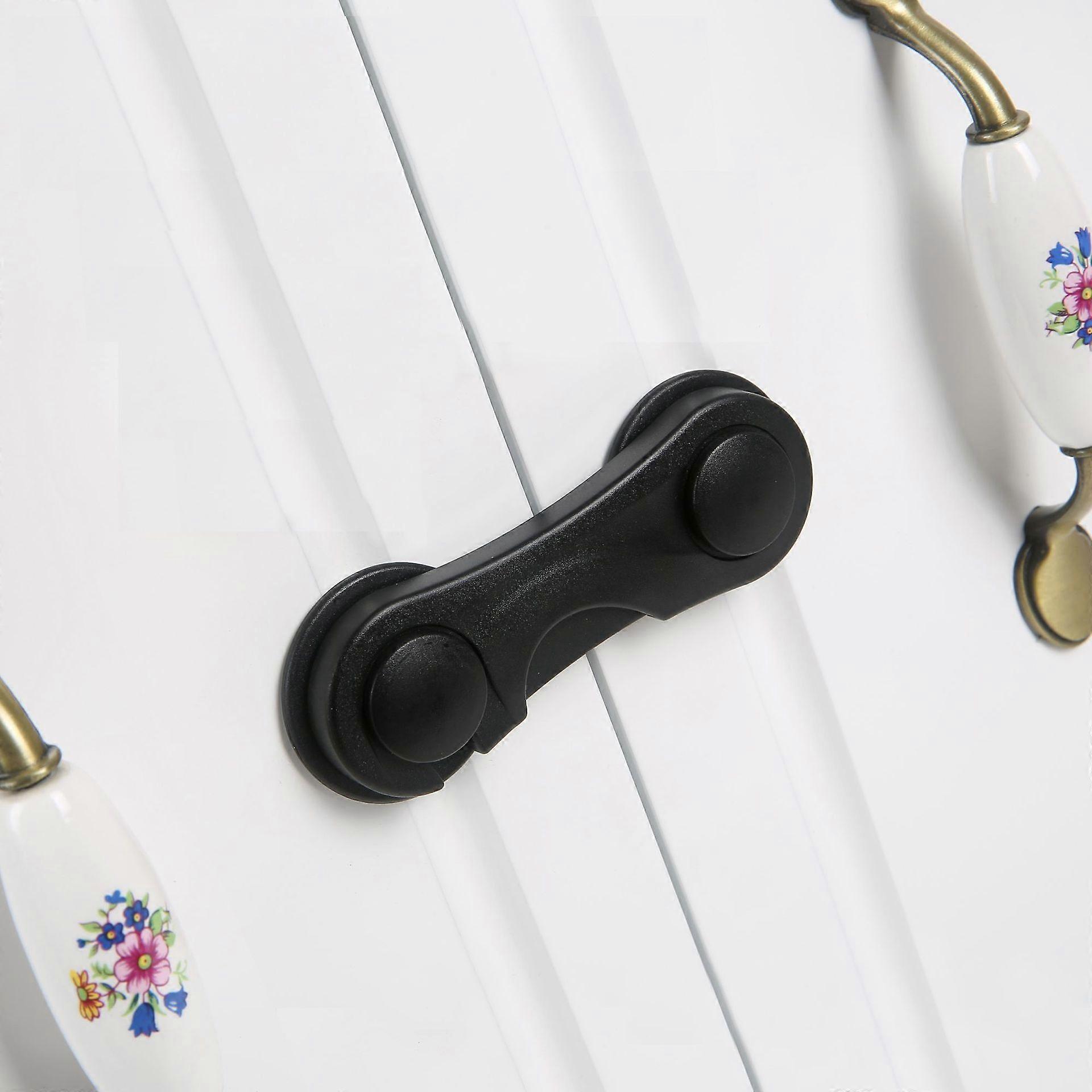 10 Pack Baby Door Locks, Black, Upgrade Version (Black)