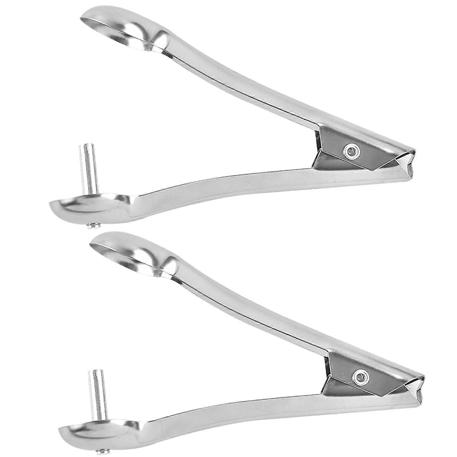 2Pcs Cherry Pitter Tools Food Grade Reusable Polished Surface Ergonomic Handle Rustproof Stainless-Steel Multi-Function Fruit Pit Removers Cherry Core