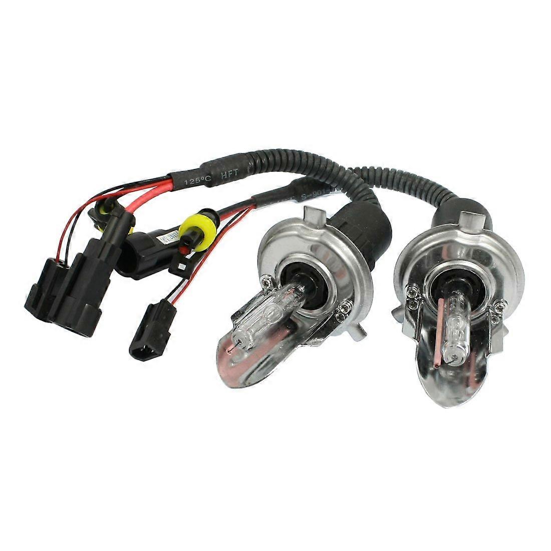 2 stk 35W DC 12V 12000K H4 HID Xenon Hi/Lo Beam Forlygter Sele