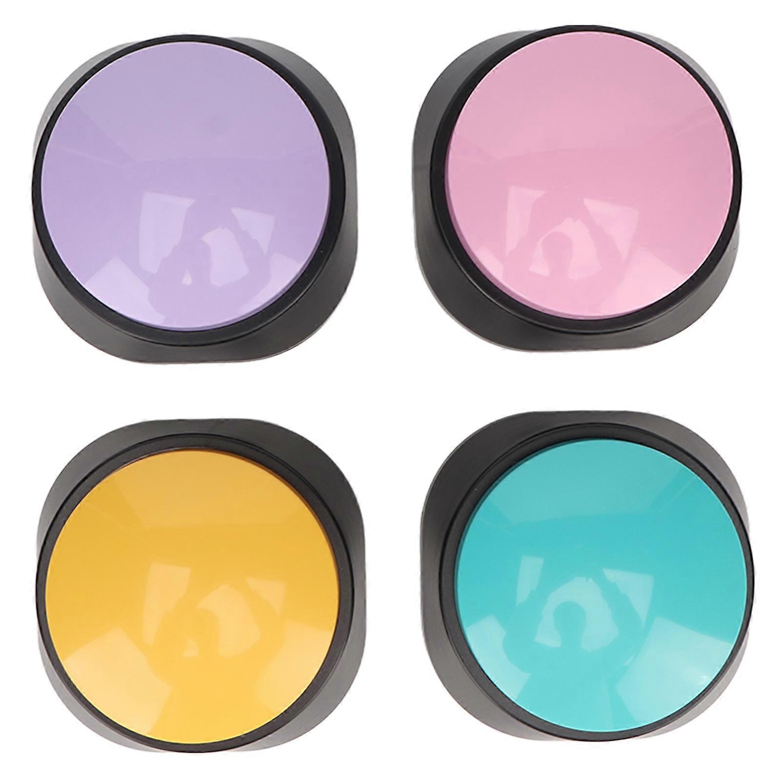 4Pcs Dog Buttons 30 Second Record Clear Sound Pet Training Buzzer for Communication Voice Recording