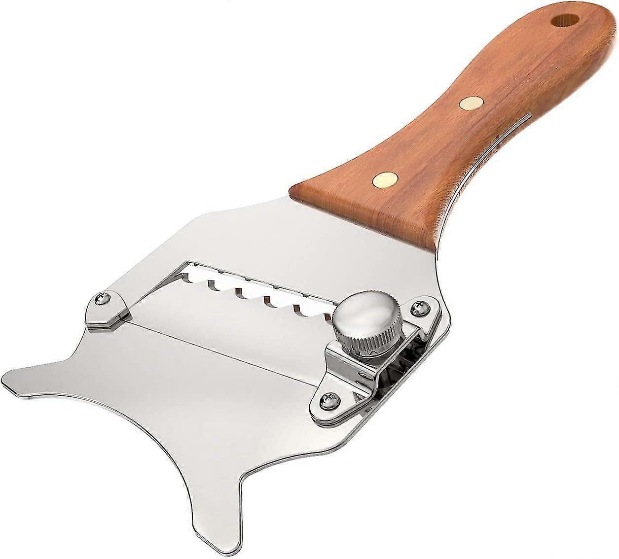 Professionelt trøffelfly rustfrit stål justerbart gourmetplan med trægave