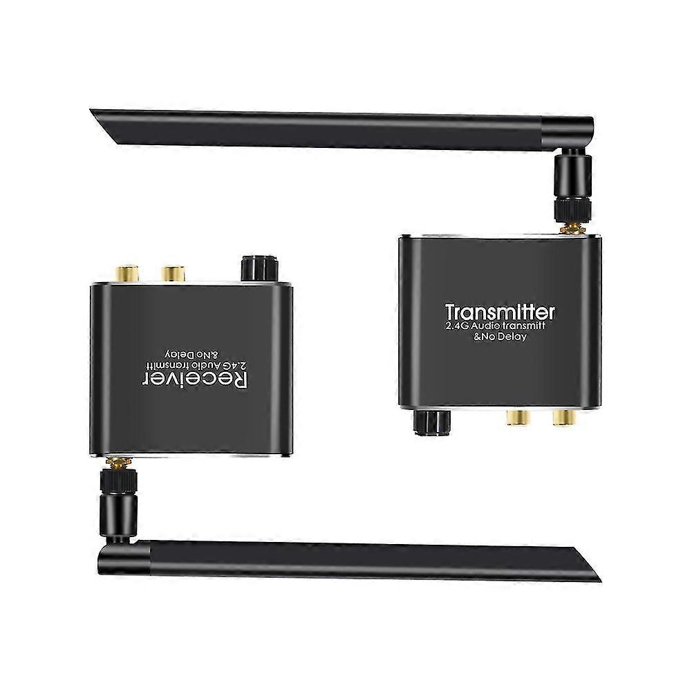 50m 2.4g Wireless Audio Music Transmitter And Receiver With 3.5mm R/l Rca Wireless Audio Adapter For Dvd Tv Computer Cd