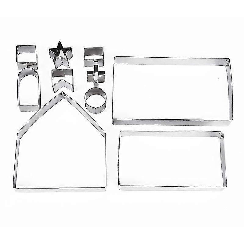 Christmas Gingerbread House Cookie Cutter Set 10pcs