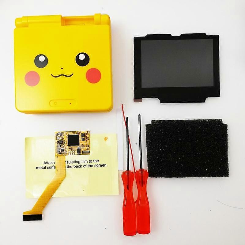 For GBA SP LCD Screen  for Nintend Gameboy advance  GBA SP IPS LCD Backlight Screen High Brightness Laminated Display LCD Set