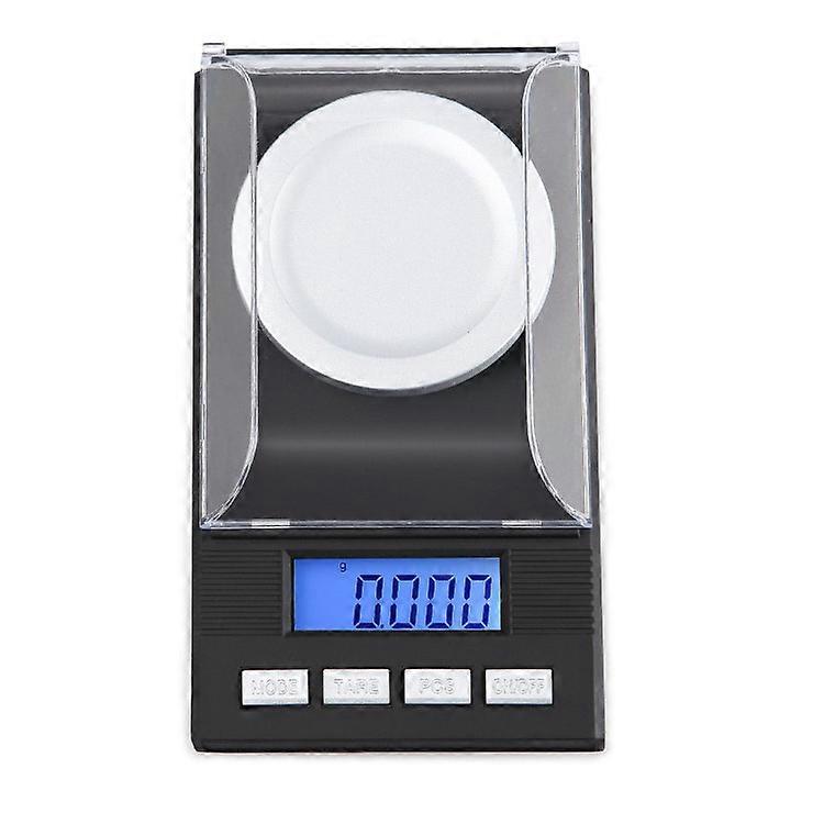 0.001g / 50g Precision Mini Electronic Kitchen Scale, Lcd Display, Jewelry Scale With Tweezers And Weighing Platform