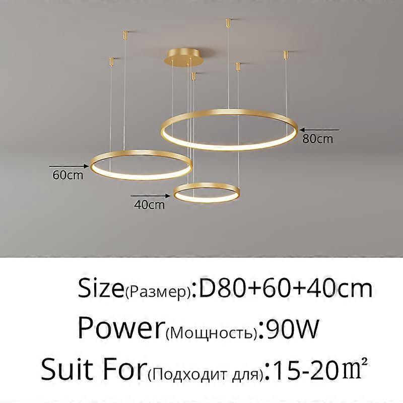 Stue Ring Anheng Lys Akryl Led Restaurant Lysekrone Moderne Minimalistisk Art Creative Personality Net Red Custom Lamp