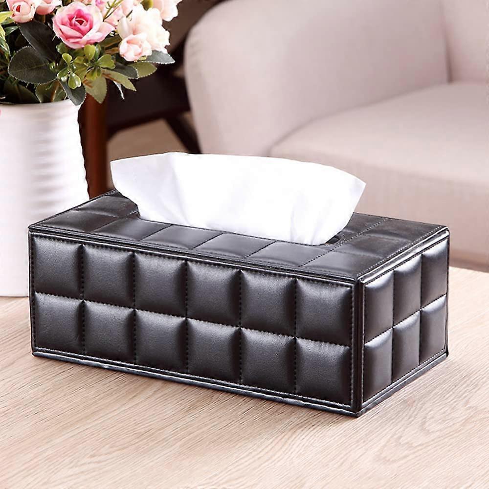 Facial Tissue Box High Quality PU Leather Tissue Box - 25*13.5*9.5cm