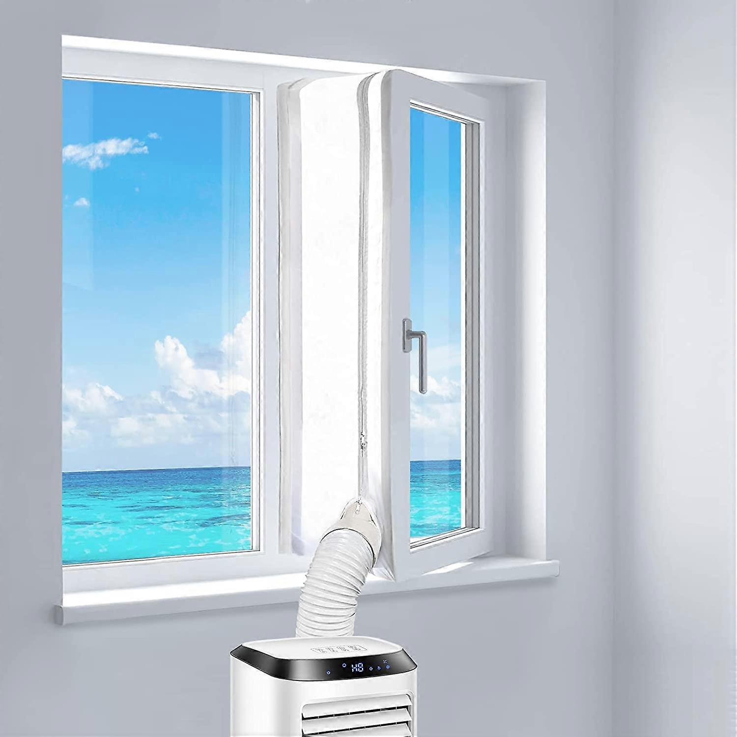 300CM Window Seal for Portable Air Conditioner, Works with All Portable Air Conditioning Units and Dryers, Hot Air Stop, Easy Installation