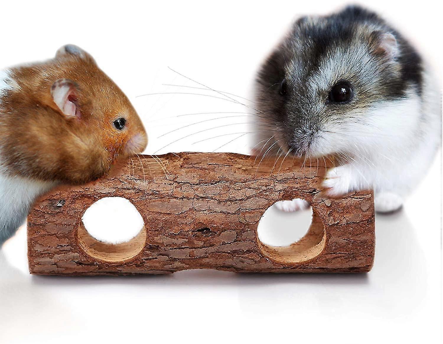 Hamster And Gerbil Log Toys, Fir Logs, Suitable For Lumberjacks, Suitable For Bored Gerbils, Small Pets Like, 1