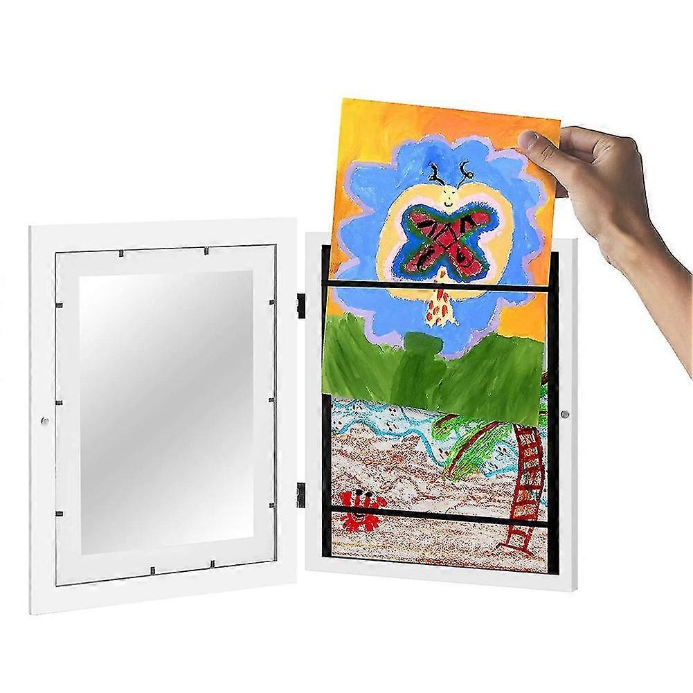 Cornici Artistiche Bambini 4 Pezzi 21x28cm - Porta Disegni Con Apertura