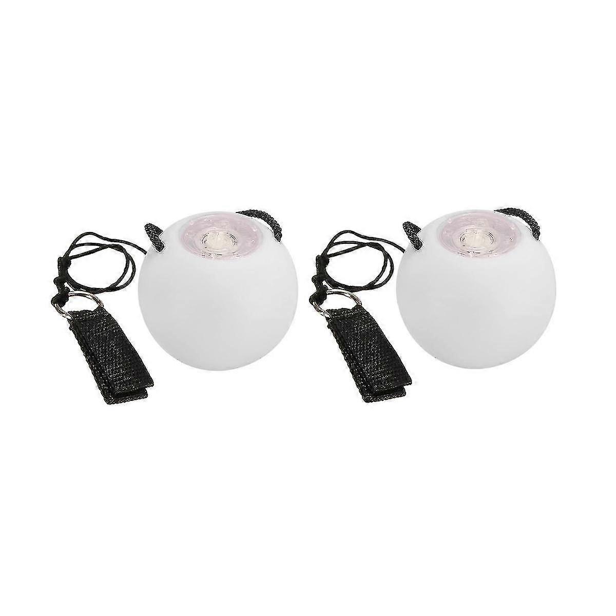2 件 LED Poi 球发光 Poi 球 LED 发光玩具球频闪旋转球儿童成人