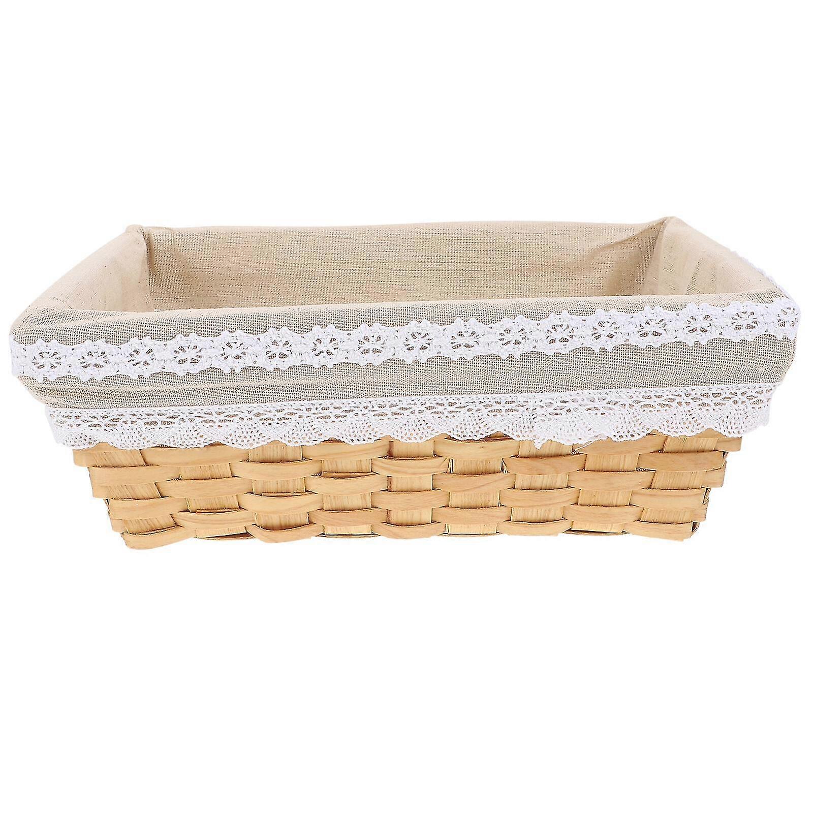 1pc Multipurpose Storage Basket Weaving Craft Sundries Organizer Container