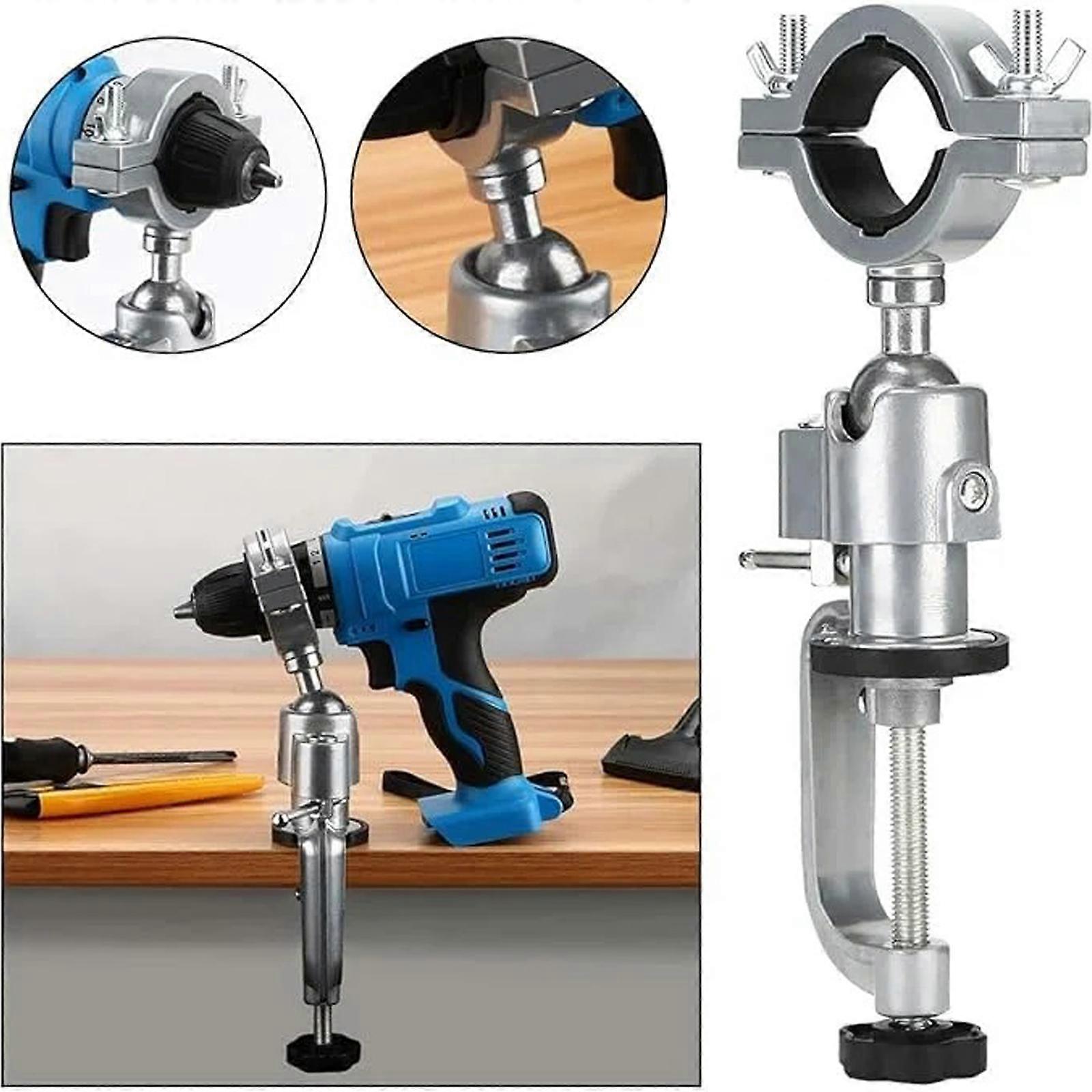360 Rotation Electric Drill Stand Grinder Holder Bracket Bench Clamp