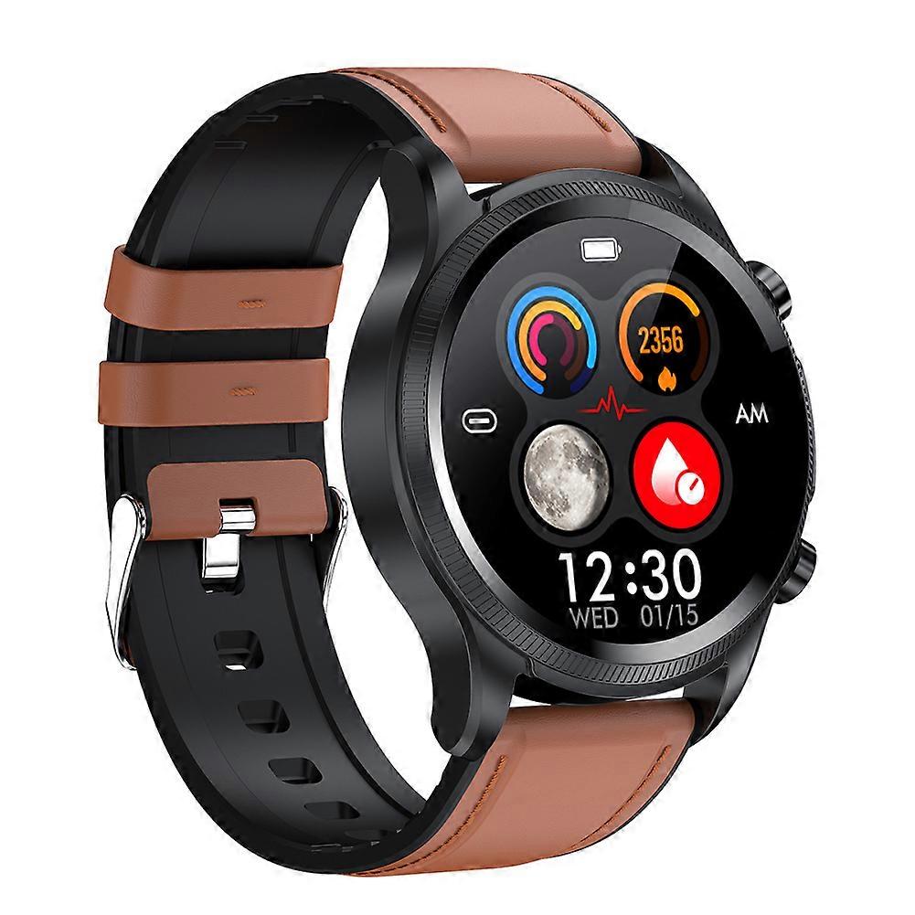 Smart Watch ECG Waterproof, 1,39 Inches Smartwatch with Oximeter, SpO2, PPG, Heart Rate, Body Temperature, Message & Call Reminder for Android iOS