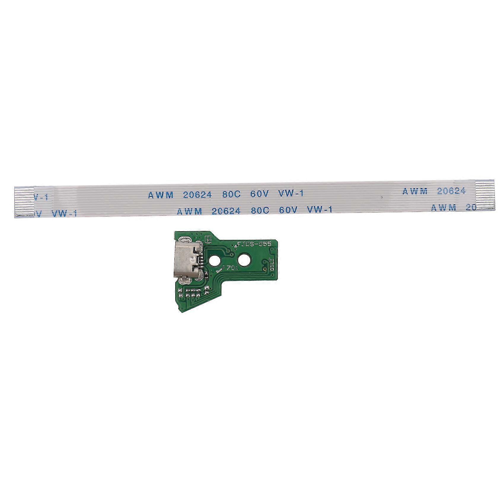 For Sony Ps4 Controller Usb Charging Port Socket Board Jds-055 5th V5 12 Pin Cable