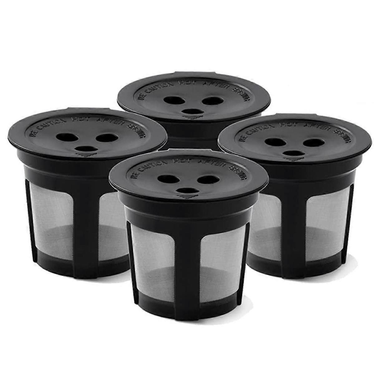 Pack of 4 K Cups Reusable Coffee Pods for Dual Brew Coffee Maker Permanent K Cups Filters Coffee Ac