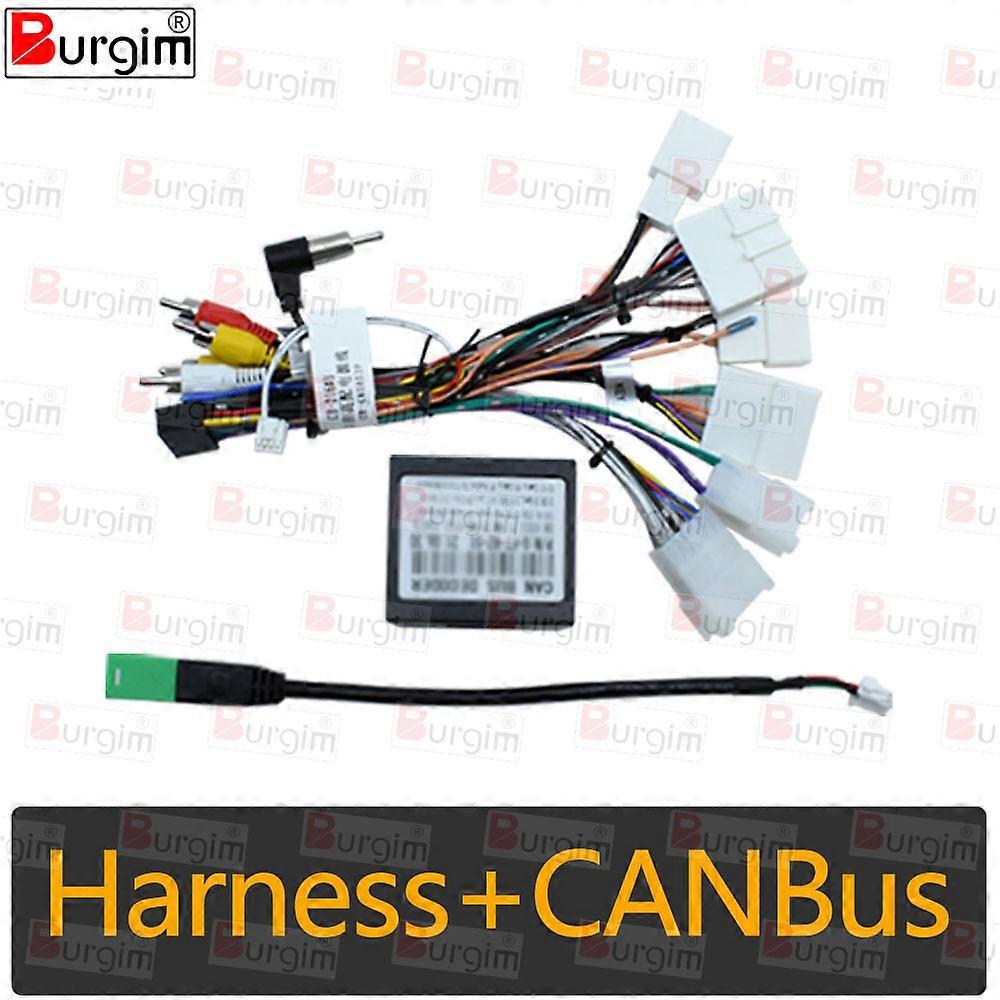 Car Radio Frame For Toyota Corolla E170 Auris E180 2016-2019 9 inch 2DIN Stereo Panel Harness Wire Power Cable Canbus Decoder
