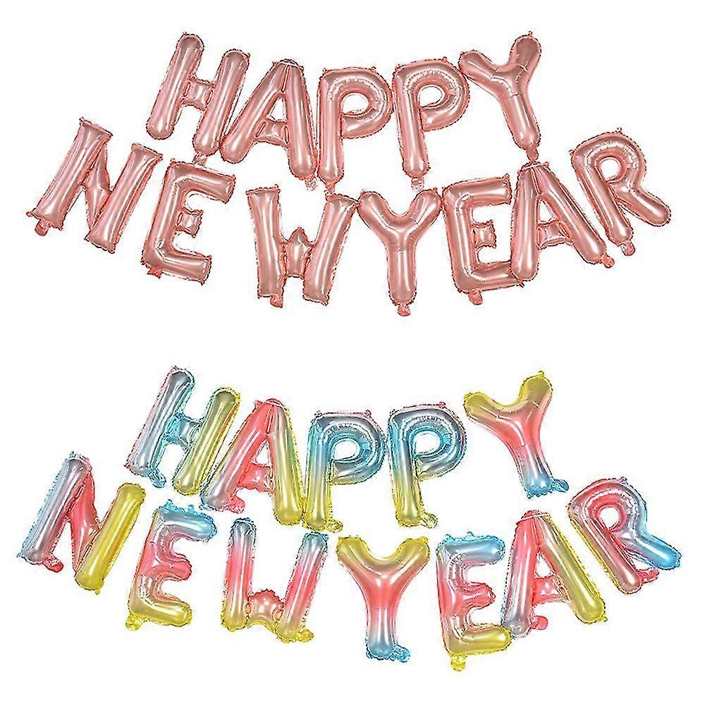 2 Sets Happy New Year 2023 Foil Balloon