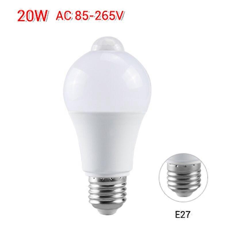 PIR Sensor Motion LED Emergency Light Home AC 85-265V E27 LED Bulb Lamp Smart Stairs Hallway 15W 18W Emergency Night Lighting