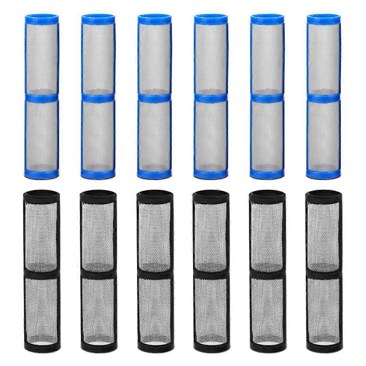 12Pcs Airless Paint Sprayer Manifold Filter 390 395 490 495 595 Pump Manifold Strainer 246384 60Mesh and 246382 100Mesh