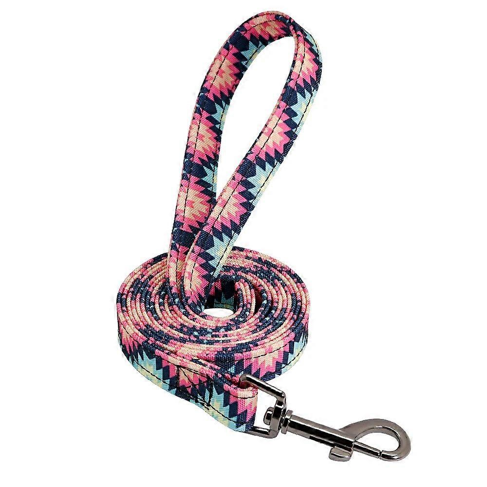 5 Colors Dog Leash Rope Nylon Printed Puppy Dog Walking Running Training Leashes Lead For Small Medium Large Dogs Pitbull
