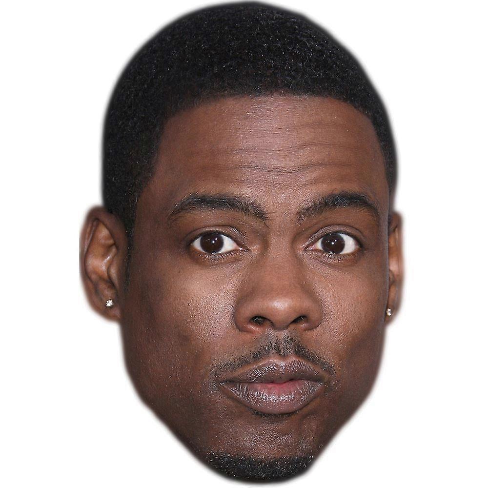 Chris Rock Celebrity Mask, Flat Card Face