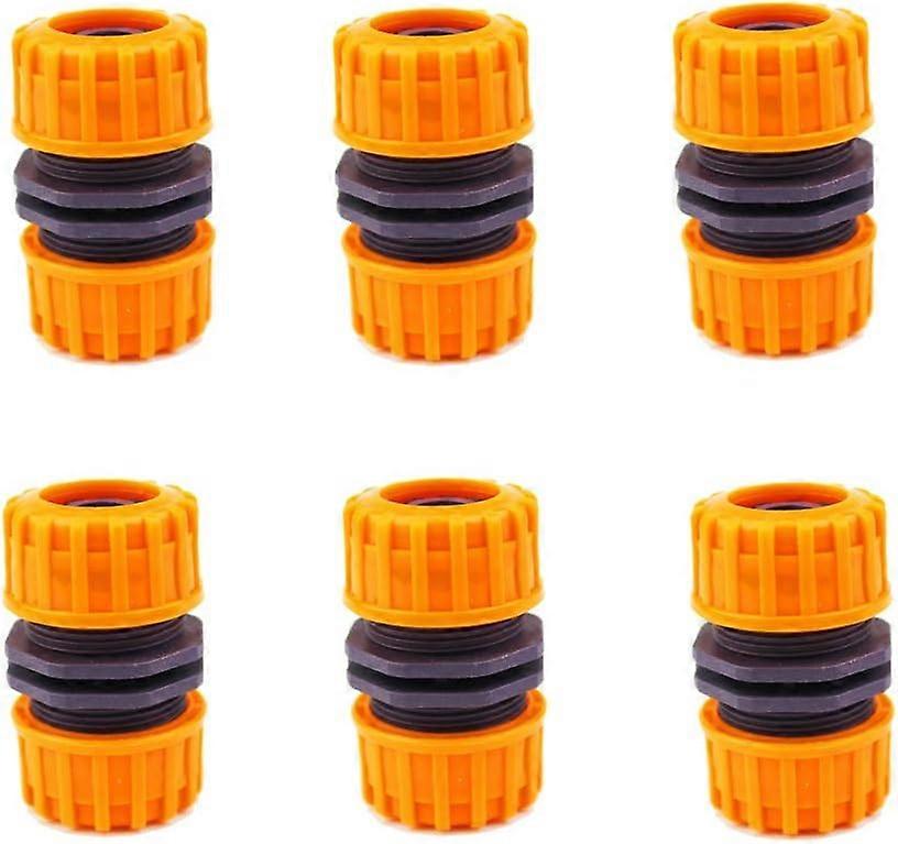 Set van 6 kunststof tuinslangfittingen - 1.27cm Quick Connect