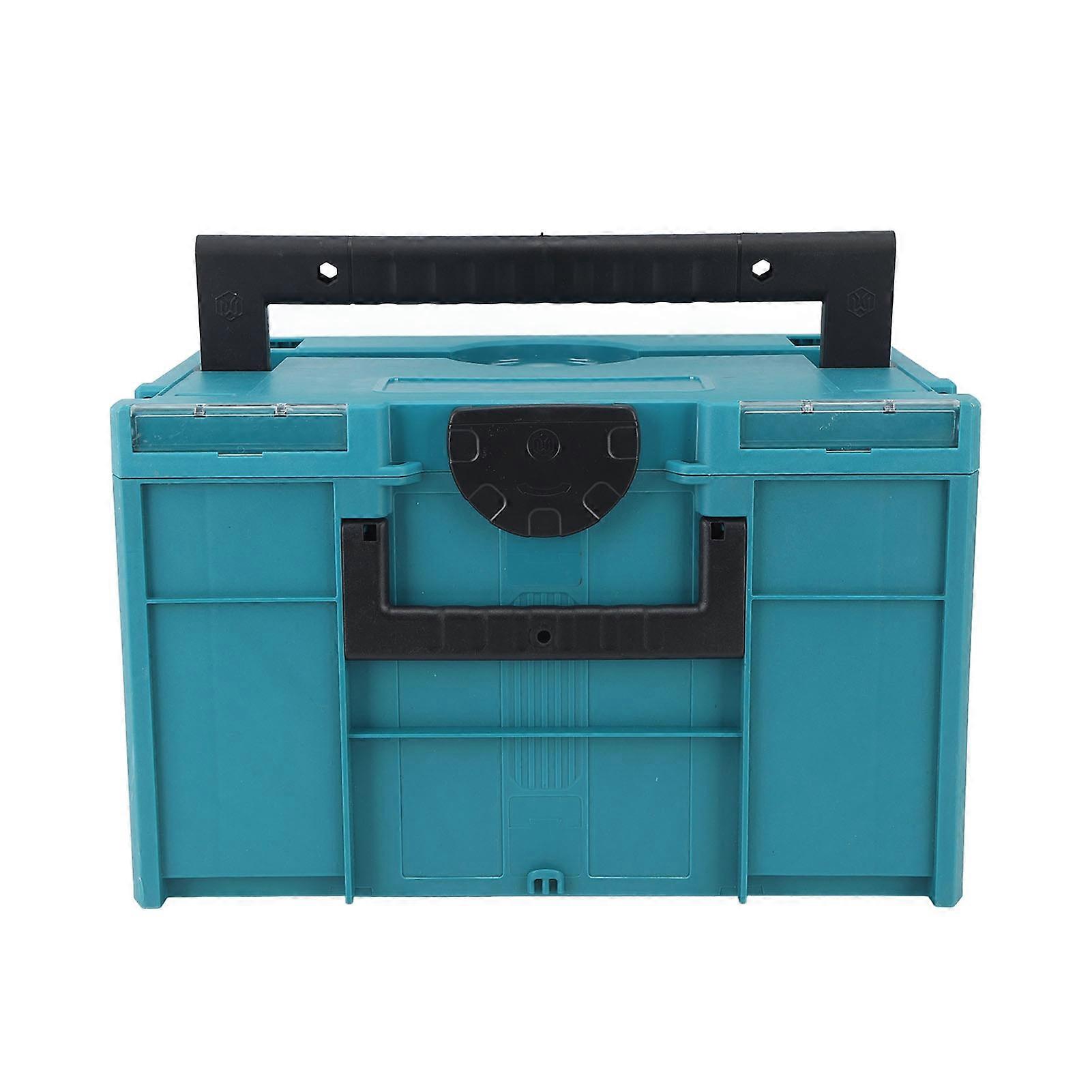 Hardware Parts Storage Box Portable Tray Tool Organizer Double Handle Stackable Toolbox for Home Garage