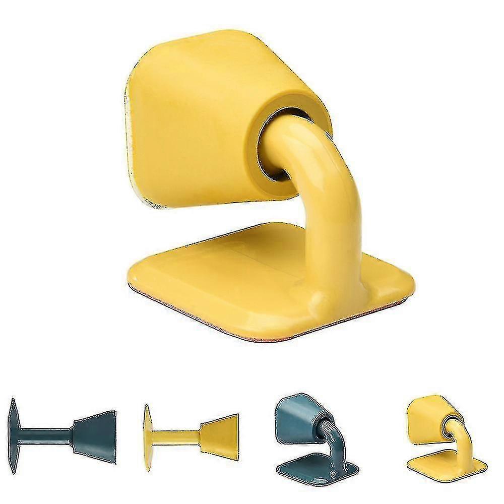 Silicone Door Stopper Wall Protector Punch Free Self Adhesive Anti-collision Door Stop4pcs