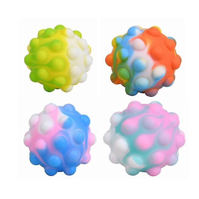 Kampanjförsäljning 4-pack Populära Fidget Toy Ball Toy Stress Ball It Populära Fidget Set Barnkalas Presenter Autism Sensoriska leksaker Bulk Squeeze Leksaker för pojkar