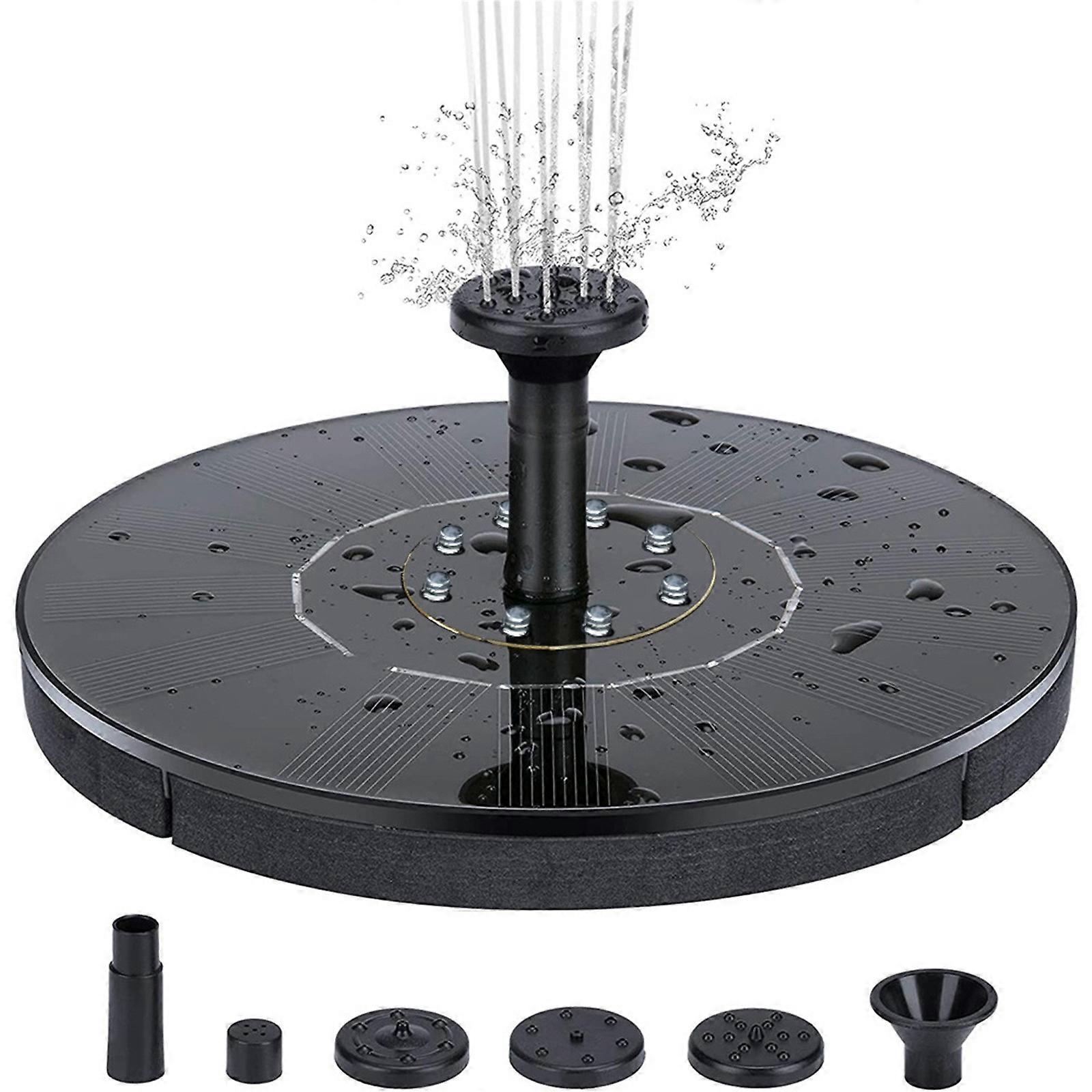 Solar Water Sprawith Colorful LED Lights Floating Outdoor Rockery Pool Floating Colorful light